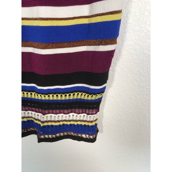 Rachel Roy Victorian Vio Stripe Midi Skirt - S - Picture 5 of 5